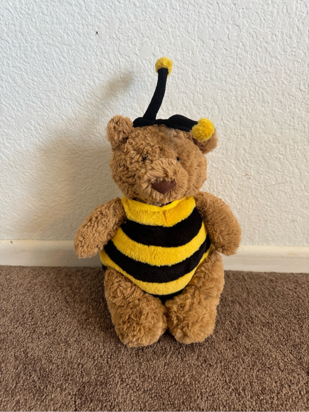 Authentic Jellycat medium Bartholomew in Bee Outfit